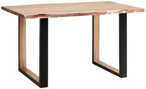JEDÁLENSKÝ STÔL, akácia, čierna, farba akácie, 160/76/90 cm Livetastic - Jedálenské programy, Online Only