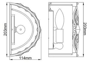 NÁSTENNÉ SVIETIDLO, 20.3 /20.3 /11.4 cm Elstead Lighting - Interiérové svietidlá