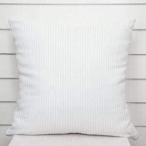 Biante Damašková obliečka na vankúš Atlas Grádl DM-012 Biela - tenké pásiky 2 mm 30 x 50 cm