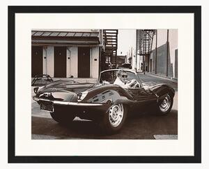Fotografia v ráme Steve McQueen in His Jaguar