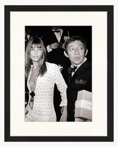 Zarámovaná fotografia Serge Gainsbourg & Jane Birkin