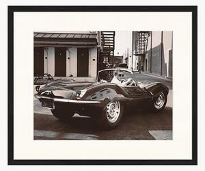 Fotografia v ráme Steve McQueen in His Jaguar