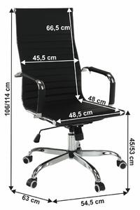 Tempo Kondela Kancelárska stolička Azure New 2, čierna