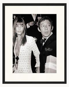 Zarámovaná fotografia Serge Gainsbourg & Jane Birkin