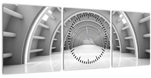 Obraz - 3D priechod (s hodinami) (90x30 cm)