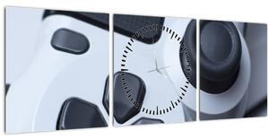 Obraz - Herný ovládač (s hodinami) (90x30 cm)
