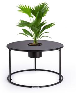 Blumfeldt Irvine, konferenčný stolík s kvetináčom, 60 x 38,5 cm (Ø x V), prášková oceľ