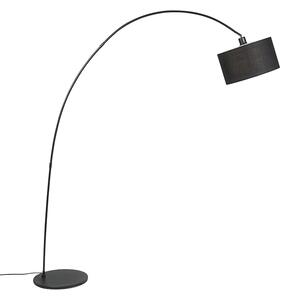 Inteligentná moderná oblúková stojaca lampa čierna vrátane WiFi G95 - Vinossa