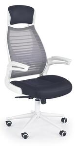 Halmar Kancelárska stolička FRANKLIN, čierna/sivá/biela