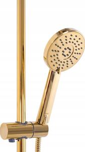 Rea Bliss, termostatická sprchová sada s hornou dažďovou sprchou, zlatá, REA-P8806