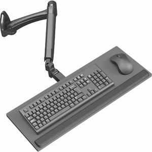 Ergonomická podložka pod myš a klávesnicu - Pod stôl - Výškovo nastaviteľná - Čierna
