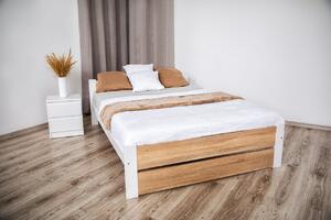 Manželská posteľ LEA s roštom | 140 x 200 cm Farba: Sivá