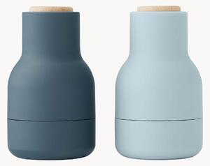 Malé mlynčeky na soľ a korenie's vrchnákmi z bukového dreva Bottle Grinder, 2 ks