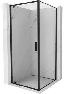Mexen Exo-BR sprchový kút s otváracími dverami 90 x 90 cm, transparentný, čierny - 8181-090-090-70-00