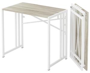 Skladací stôl 90 cm - Skladací stôl - Písací stôl - Kancelársky stôl - Rám z dreva/kov