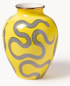 Porcelánová váza so zlatými akcentmi Eden, V 27 cm
