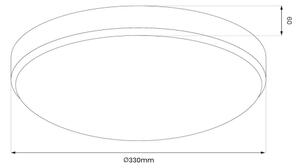 LED Kúpeľňové stropné svietidlo MAYA LED/15W/230V pr. 33 cm IP44 zlatá