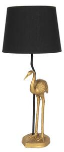 Dekor zlato čierna lampa FLAMINGO