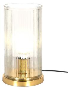 Minimalistic stolná lampa zlato biela