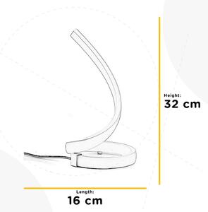 STOLNÁ LED LAMPA, 16/16/32 cm - Interiérové svietidlá, Online Only