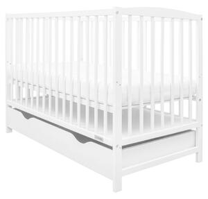 New Baby Detská postieľka Lilly so zásuvkou, biela