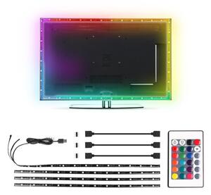 Aigostar - SADA 4x LED RGB Stmievateľný pásik 0,5m LED/2,5W/5V IP65 +DO