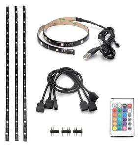 Aigostar - SADA 4x LED RGB Stmievateľný pásik 0,5m LED/2,5W/5V IP65 +DO