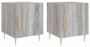 Nočné stolíky 2 ks sivý dub sonoma 40x40x50 cm kompozitné drevo