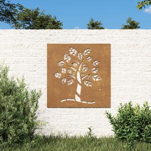 Záhradná dekorácia 55x55 cm kortenová oceľ dizajn stromu