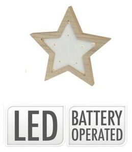 Svietiaca LED dekorácia Star shape 10 LED, 15 x 15 x 2,5 cm