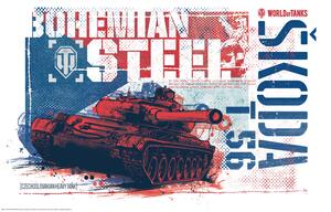 Plagát, Obraz - World of Tanks - Bohemian Steel