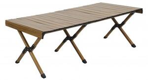 SUPPLIES VERA kempingový, cateringový stôl 120 cm, drevo-hliník v hnedej farbe