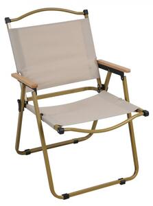 SUPPLIES VERA kempingová, cateringová stolička s výškou 78 cm , drevo-hliník v hnedej farbe