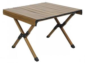 SUPPLIES VERA kempingový, cateringový stôl 60 cm, drevo-hliník v hnedej farbe