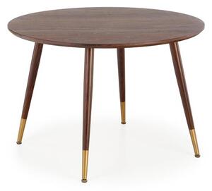 Halmar DOMENICO stôl doska - orech, nohy - orech / zlaté