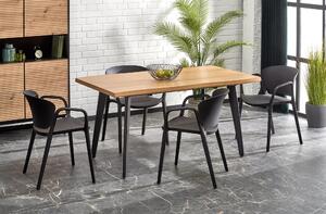Halmar DICKSON 2 rozkladací stôl 150-210/90 cm, doska - prírodná, nohy - čierne
