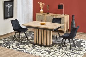 Halmar LAMELLO rozkladací stôl 130-180/80 cm dub artisan/čierny
