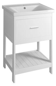 CERANO - Keramické umývadlo nábytkové - Sava - 50x46 cm - biela lesklá