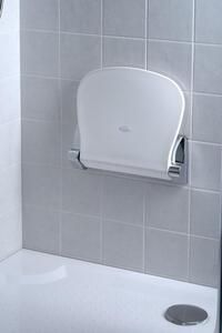 Gedy Sapho, SOUND Kúpeľňové sedátko 38x35,5cm, sklopné, biela/chróm