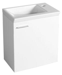Aqualine Sapho, ZORAN nábytkové umývadlo 45x27, 5 cm, biela, 4045