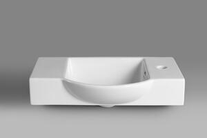 Sapho, LITOS keramické umývadlo 55x32 cm, biela, 4077