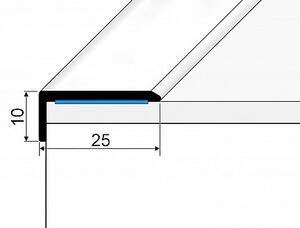 Schodový profil 25 x 10 mm (samolepiaci) | dyhovaný Dub nelakovaný