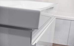 Cersanit - SET skrinka + umývadlo, šedý lesk, Moduo 60, S801-222-DSM