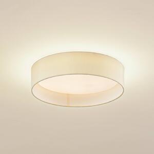 Lindby LED stropné svietidlo Eilif, látka, biela, Ø 40 cm, CCT