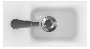 Cersanit Moduo, závesná umývadlová skrinka 39x21,5x66 cm + umývadlo 40cm, šedá lesklá, S801-217-DSM