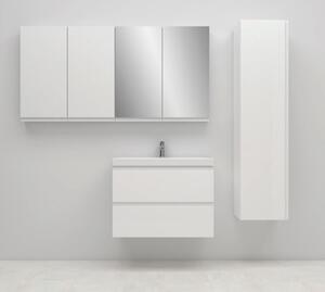 Cersanit - SET skrinka + umývadlo, biely lesk, Moduo Slim 80, S801-225-DSM