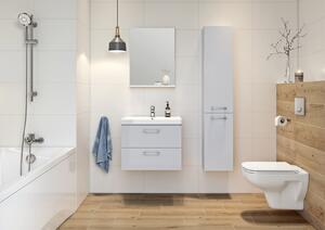 Kúpeľňová skrinka s umývadlom CERSANIT - SET 967 LARA COMO 80 - ŠEDÁ DSM (S801-214-DSM)