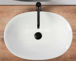 Rea Roma, umývadlo na dosku 560x400x140 mm, biela, REA-U5600