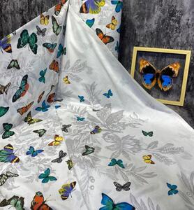 Ervi bavlna š.240 cm - farebné motýliky 127-1, metráž
