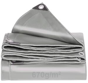 Ochranná plachta 670 g/m² - Nepremokavá - Odolná proti roztrhnutiu - UV odolná - S okami